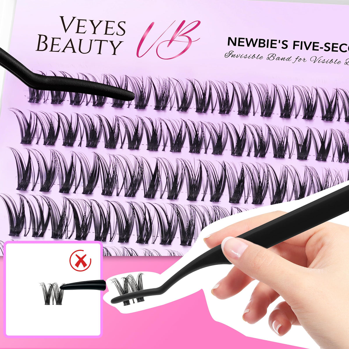 VEYESBEAUTY Beginner-friendly look for quick lash transformation