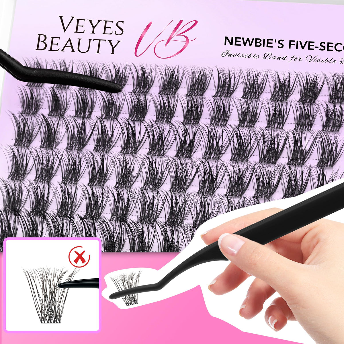 VEYESBEAUTY bond remover sealer kit closeup for lasting hold