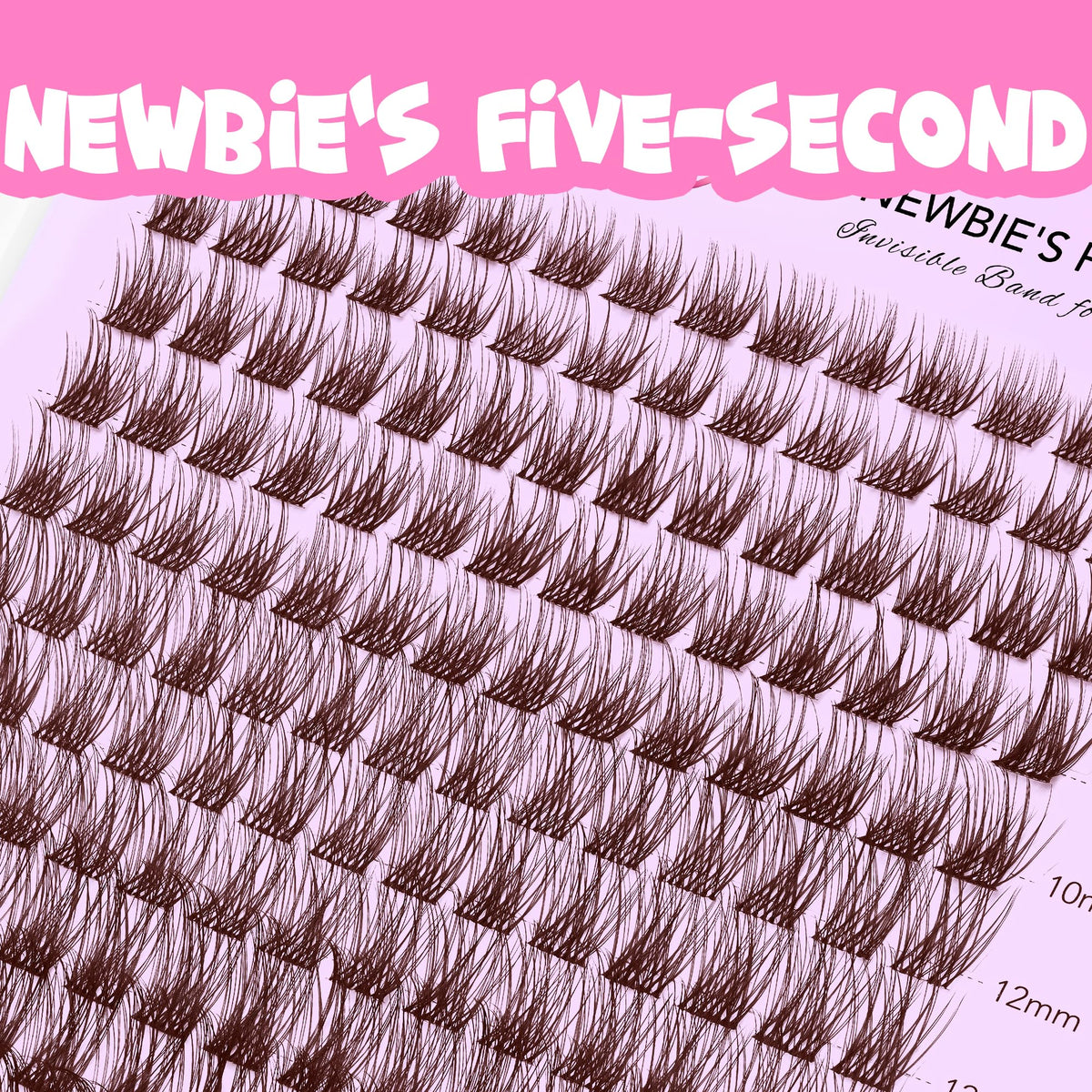 VEYESBEAUTY Brown PBT Material Lashes blend naturally with your lashes.