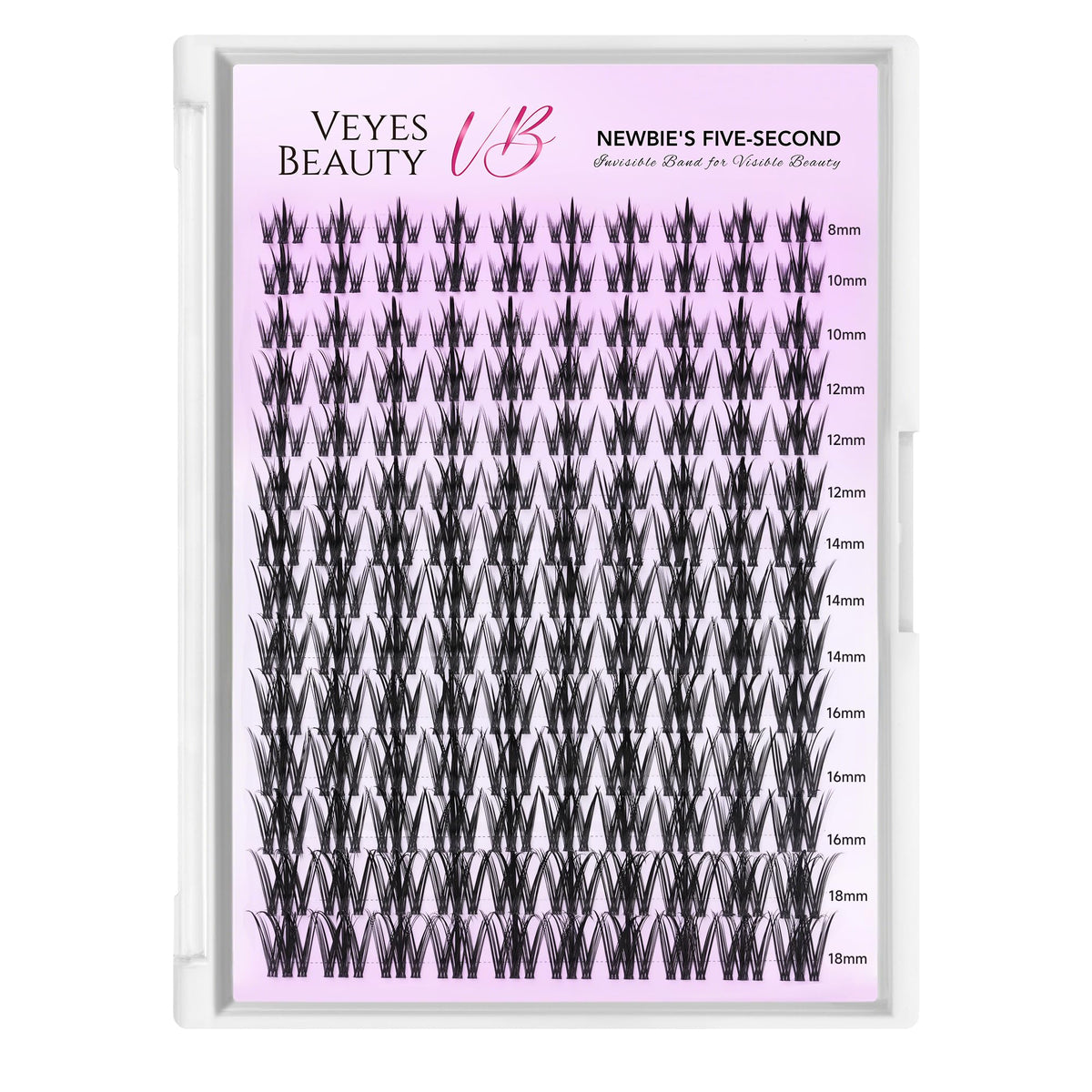 VEYESBEAUTY Camellia Lashes 8-18mm mixed length for versatile looks