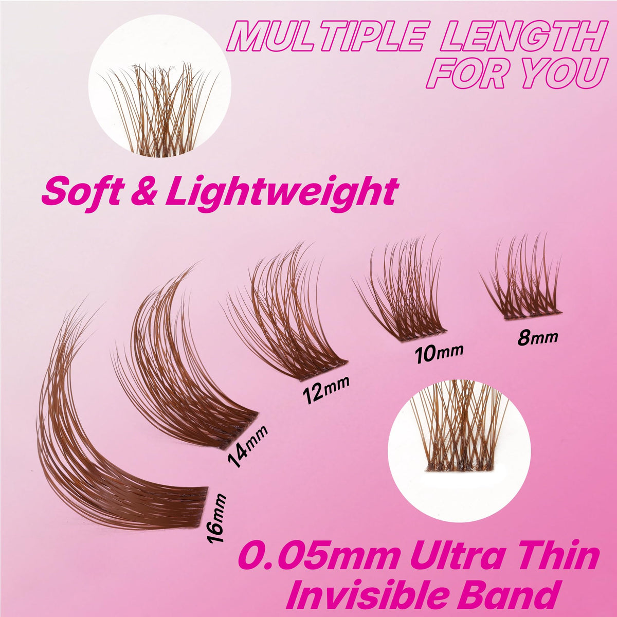 VEYESBEAUTY Dynamic 3D Fluffy Clusters create fuller eyes.