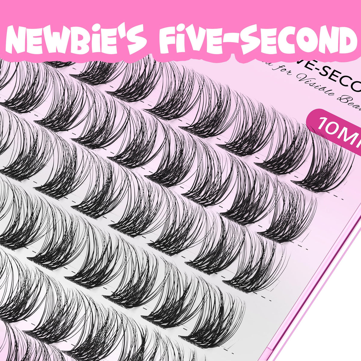 VEYESBEAUTY Invisible Band Cluster lashes provide a seamless, comfortable fit.