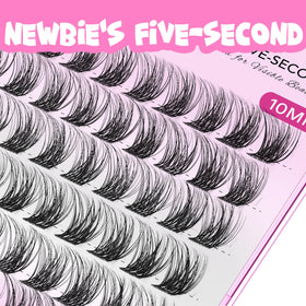 VEYESBEAUTY Invisible Band Cluster lashes provide a seamless, comfortable fit.