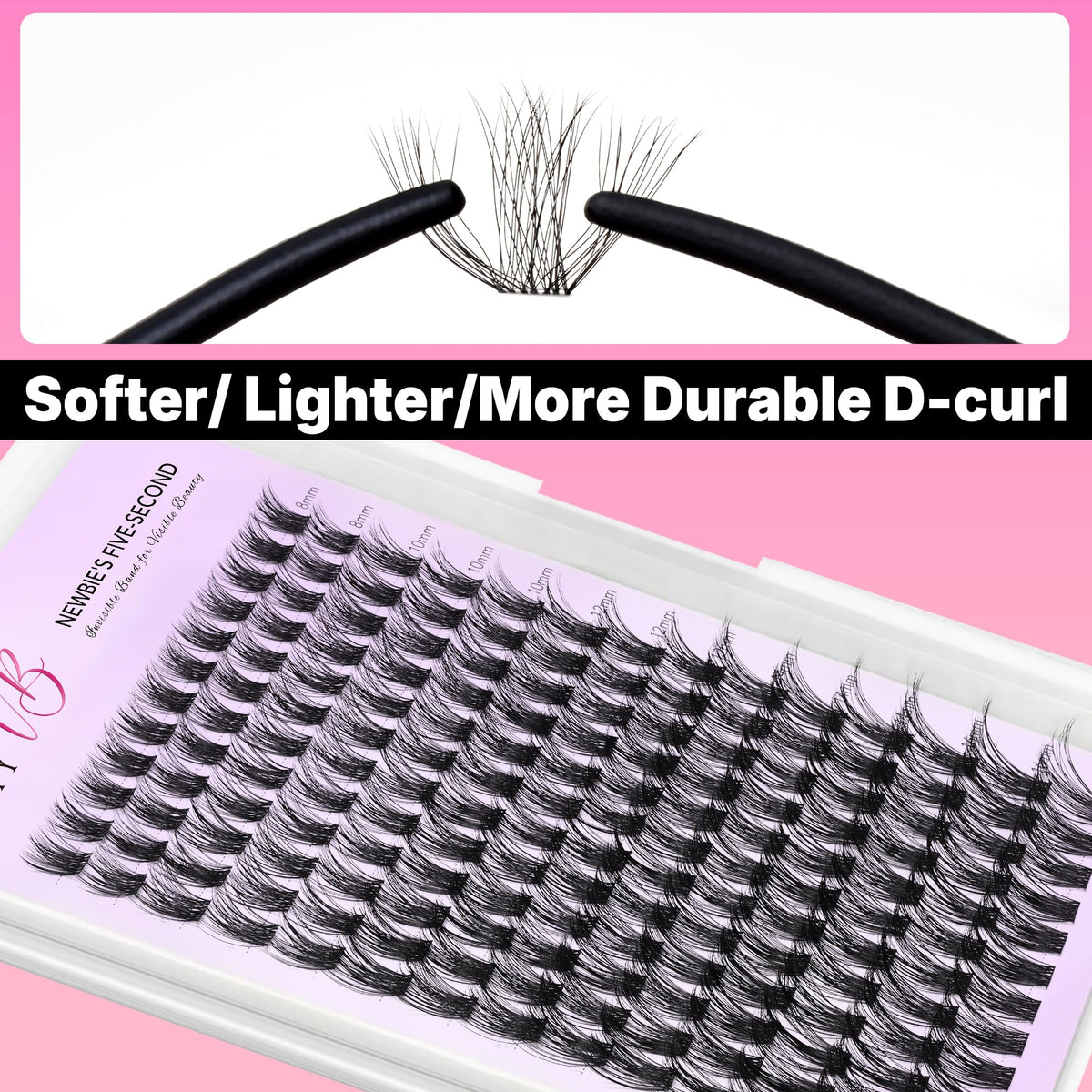 VEYESBEAUTY lash placement closeup demonstrates precise DIY application