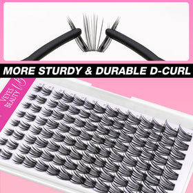 VEYESBEAUTY DIY lash clusters ideal for self-application and events.
