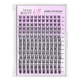 VEYESBEAUTY DIY lash clusters enabling quick, newbie-friendly self-application.