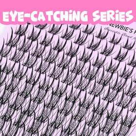 VEYESBEAUTY lash clusters with soft band and PBT fibers for comfortable wear.