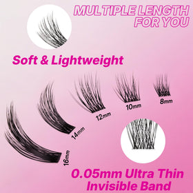 VEYESBEAUTY soft PBT fiber lashes for a fluffy, comfortable feel
