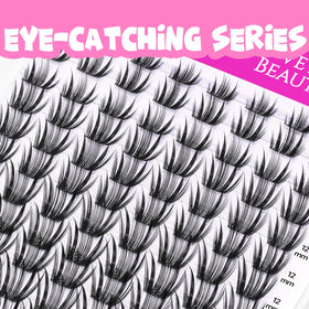 VEYESBEAUTY soft PBT fiber clusters feel lightweight and comfortable all day.