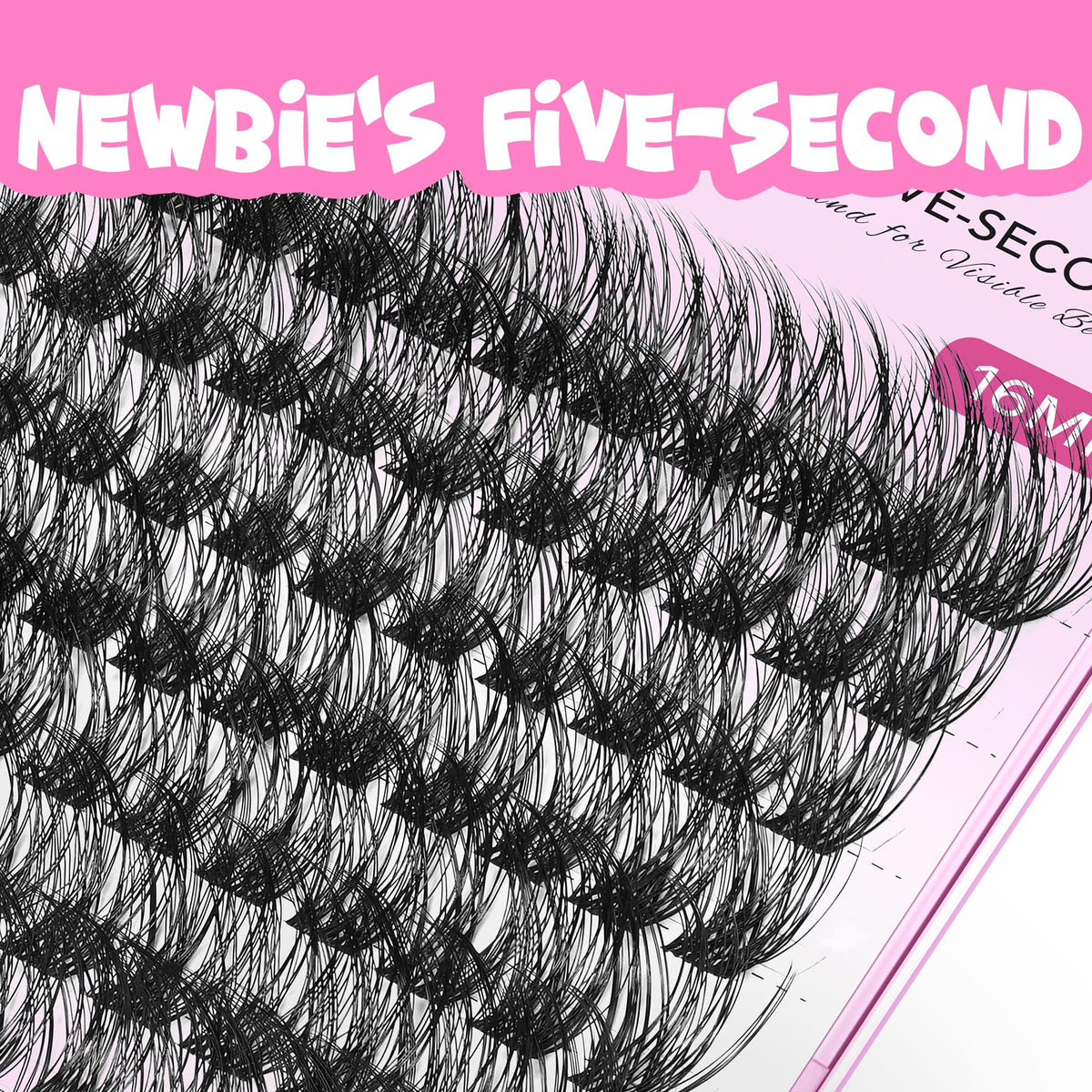 VEYESBEAUTY lash clusters with invisible thin band for seamless wear