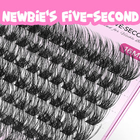 VEYESBEAUTY lash clusters with invisible thin band for seamless wear
