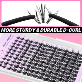 VEYESBEAUTY Soft PBT fibers offer lightweight, fluffy lashes