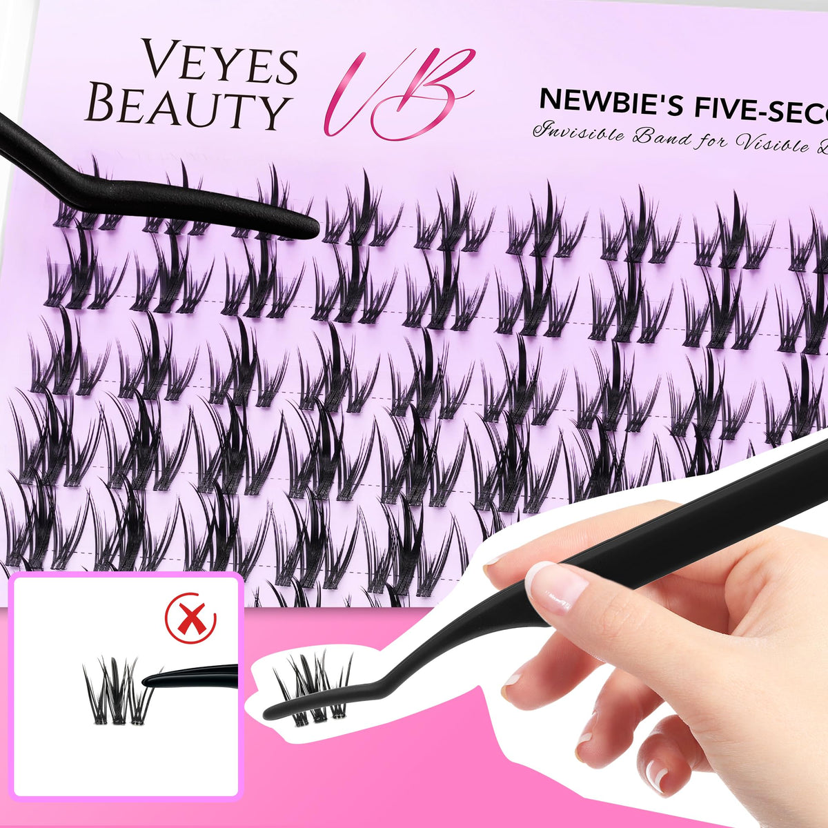 VEYESBEAUTY Lash bond applicator and sealer support simple self-application