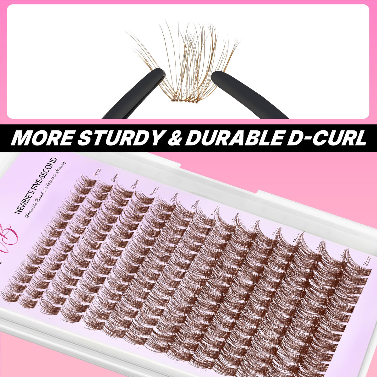 VEYESBEAUTY Soft Lightweight Handmade Lashes for comfortable wear.
