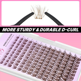 VEYESBEAUTY soft lightweight lashes for comfortable wear.