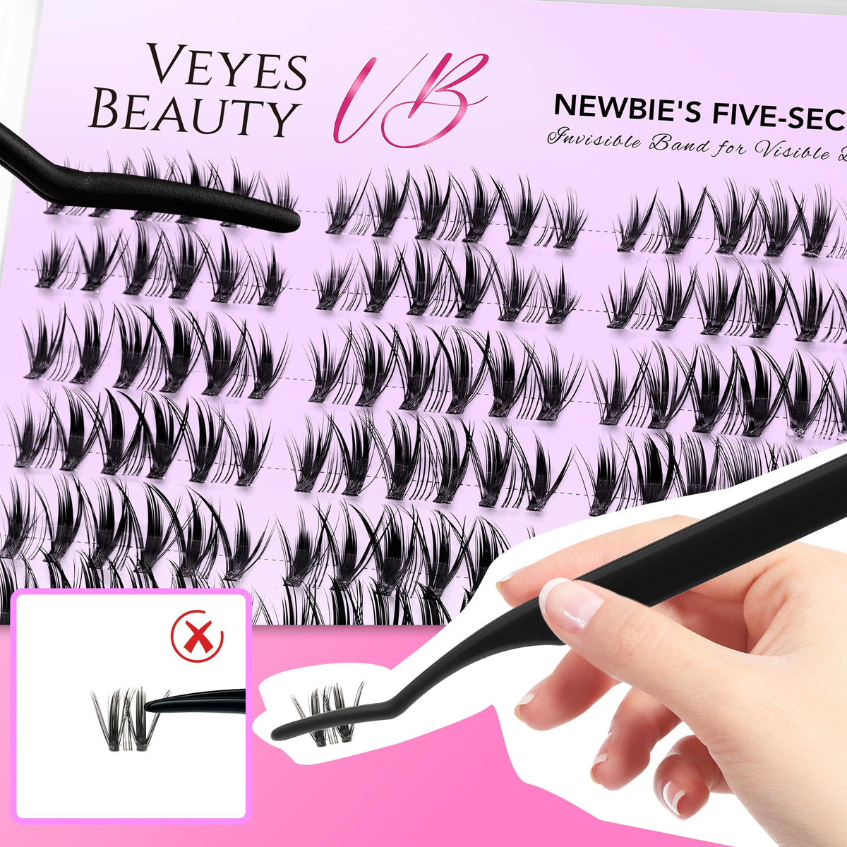VEYESBEAUTY Waterproof lash sealant improves wear time.