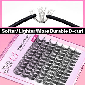 VEYESBEAUTY Wispy 14mm lashes create a natural yet enhanced look.