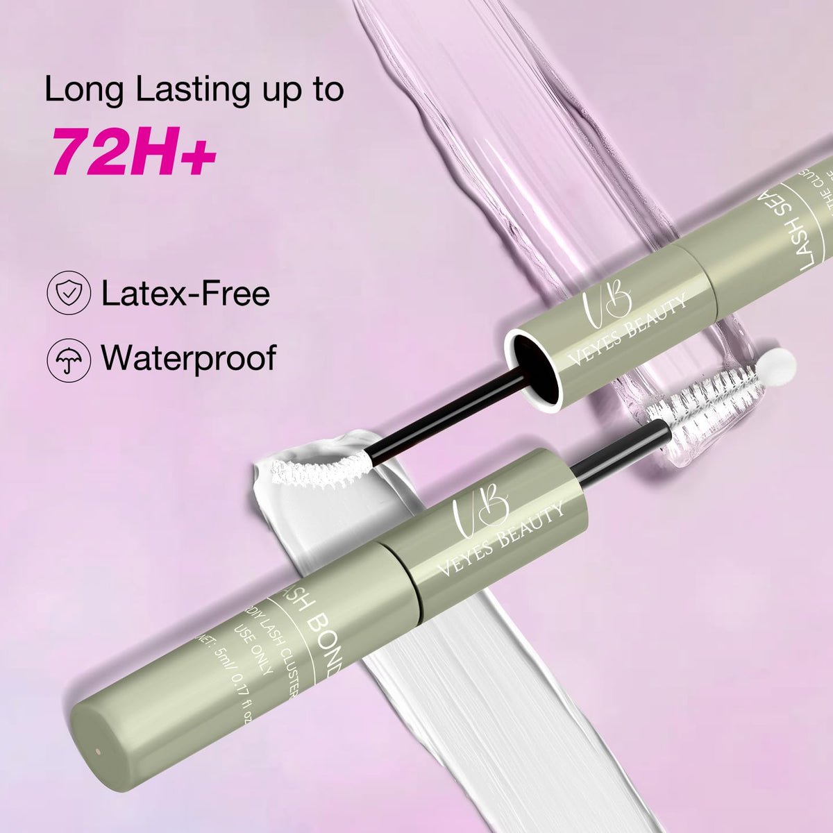 VEYESBEAUTY Wispy Natural Look Lashes enhance subtle volume.