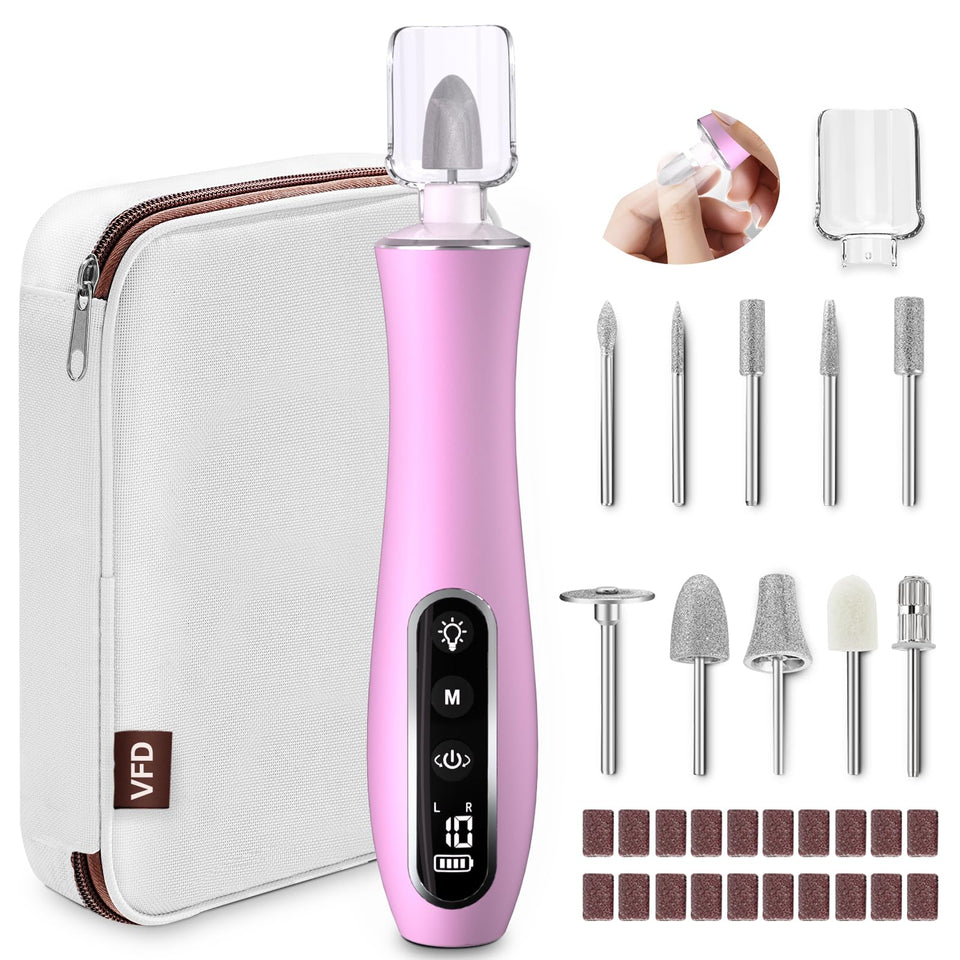 VFD electric nail file drill cordless for convenient at-home nail care.
