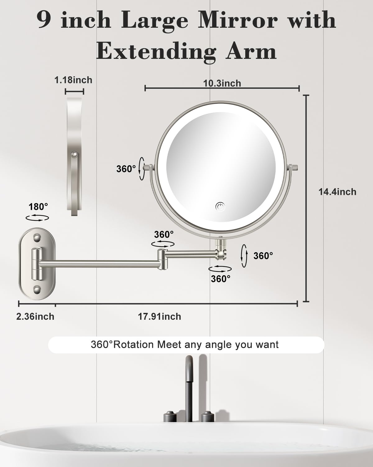 VFD height-adjustable design fits different users and setups.