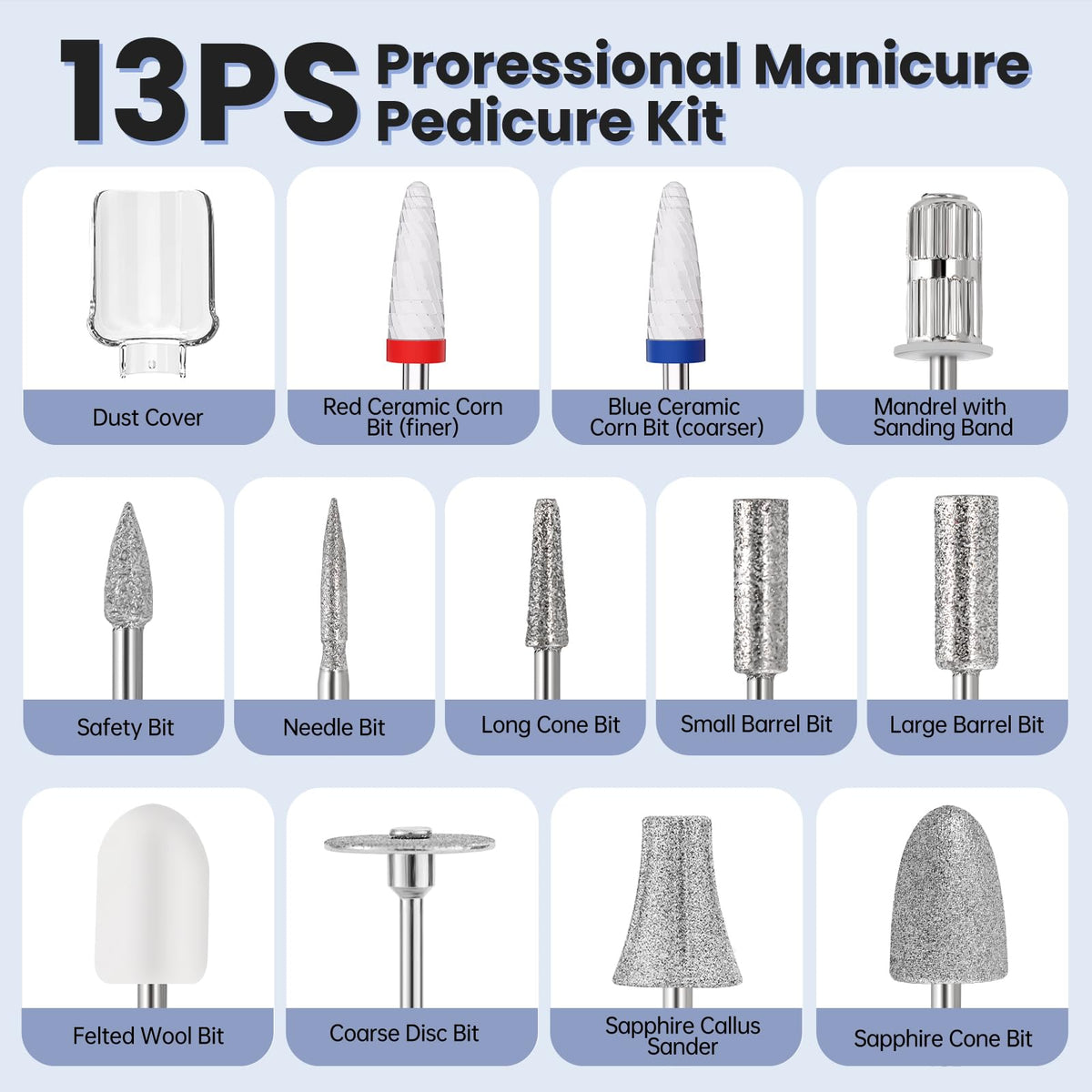 VFD nail drill grey housing close-up highlighting ergonomic design
