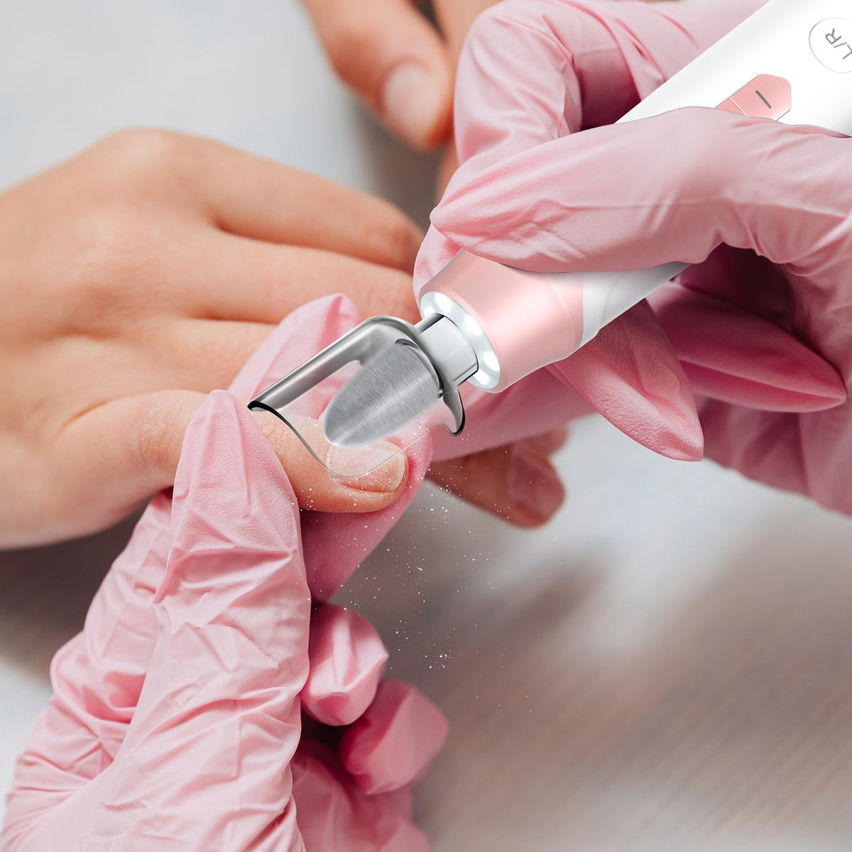 VFD tool for smoothing thick nails and light callus care on hands or feet
