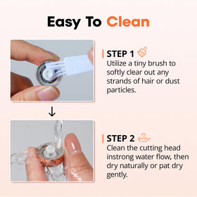 VG VOGCREST cleaning brush helps maintain hygiene before each use.