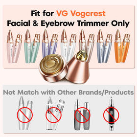 VG VOGCREST precision head close-up for delicate facial detailing.