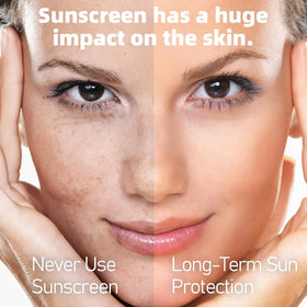 No white cast visible on skin with VGO Clear Face Sunscreen