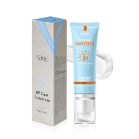 VGO Mineral Sunscreen Face bottle offers travel-friendly SPF 50 protection.
