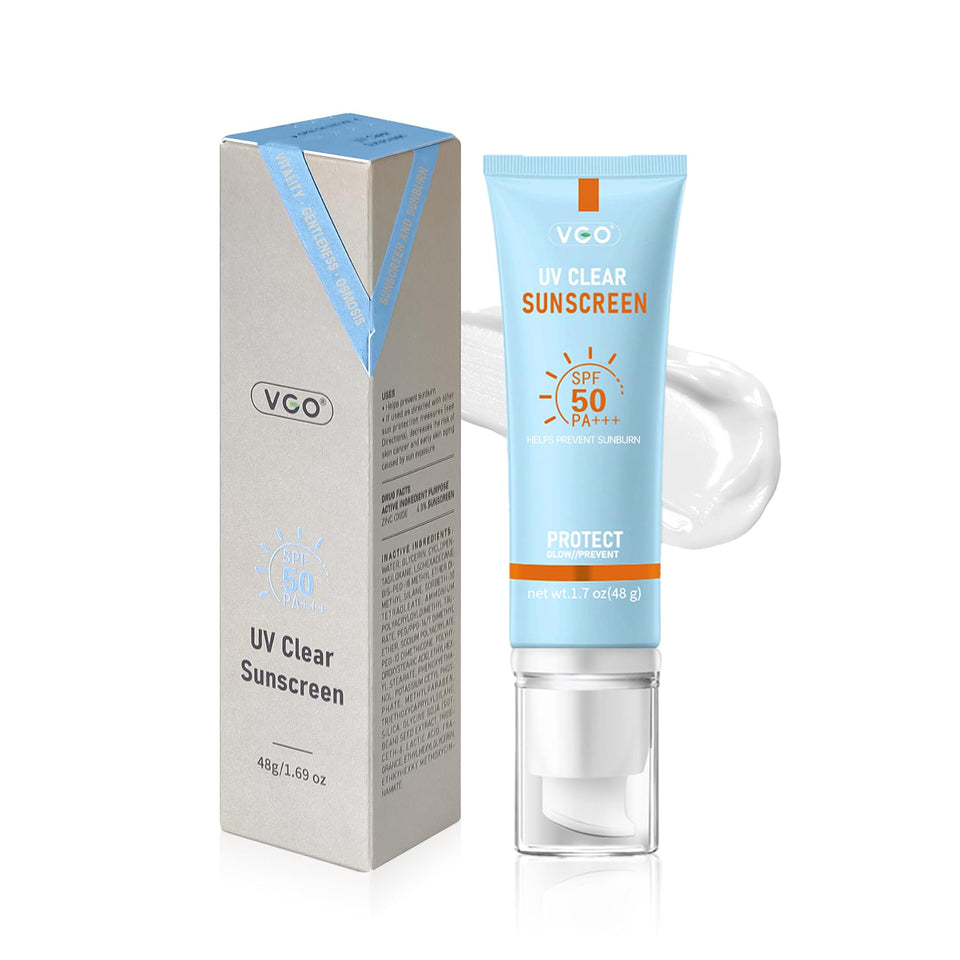 VGO Mineral Sunscreen Face bottle offers travel-friendly SPF 50 protection.