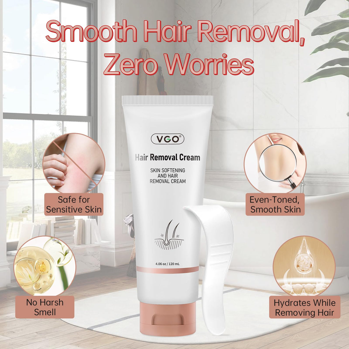 Close-up of VGO ingredients featuring plant extracts and bisabolol.