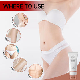 Patch test reminder for VGO Painless Hair Removal Cream compatibility.