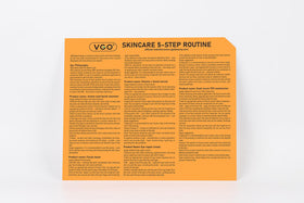 VGO Skin Care Set morning and night usage guidance in one kit