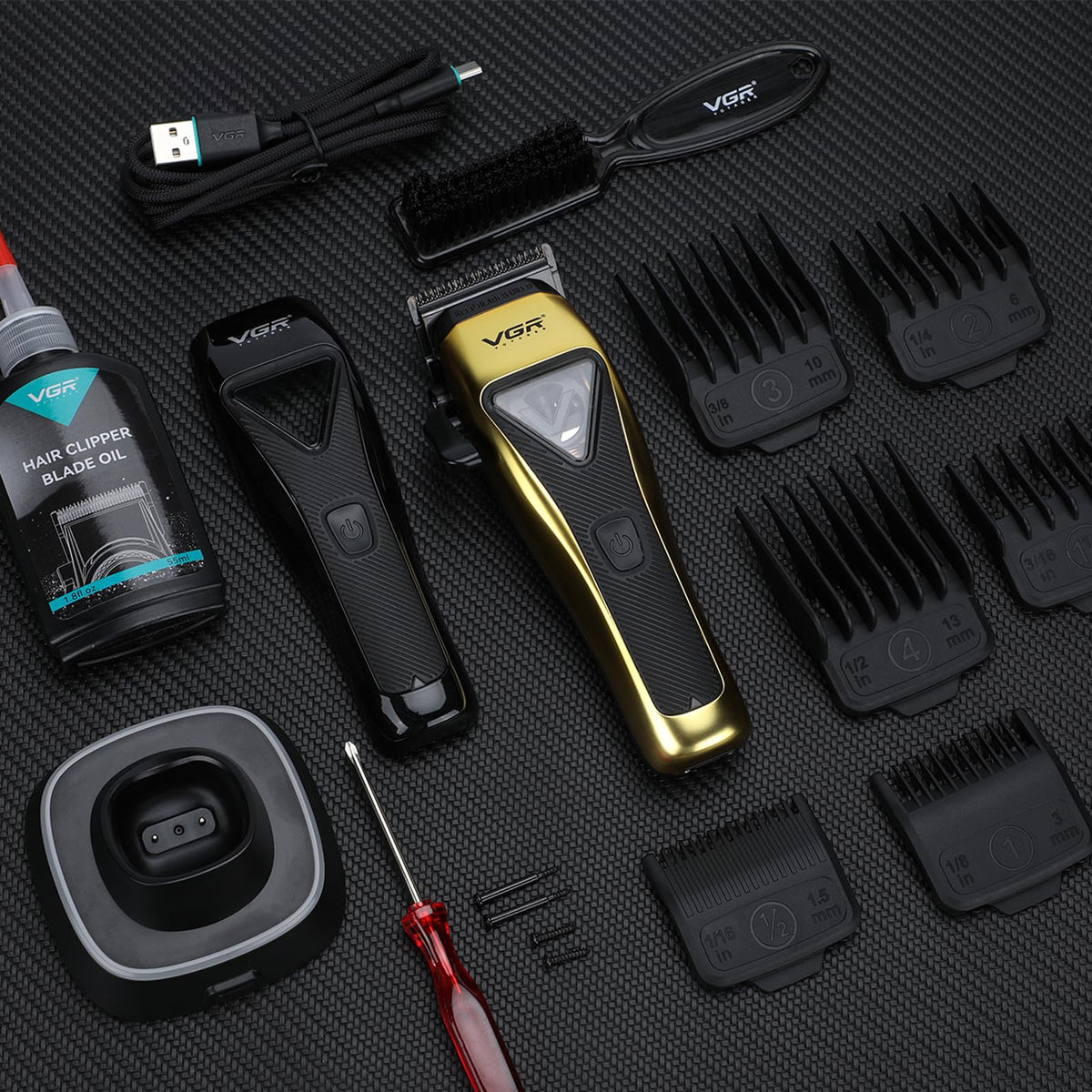 VGR 015 magnetic guards (1.5–13 mm) support versatile styling