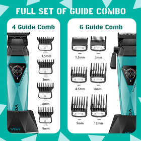VGR 877S3 all-in-one grooming kit includes three units and accessories.