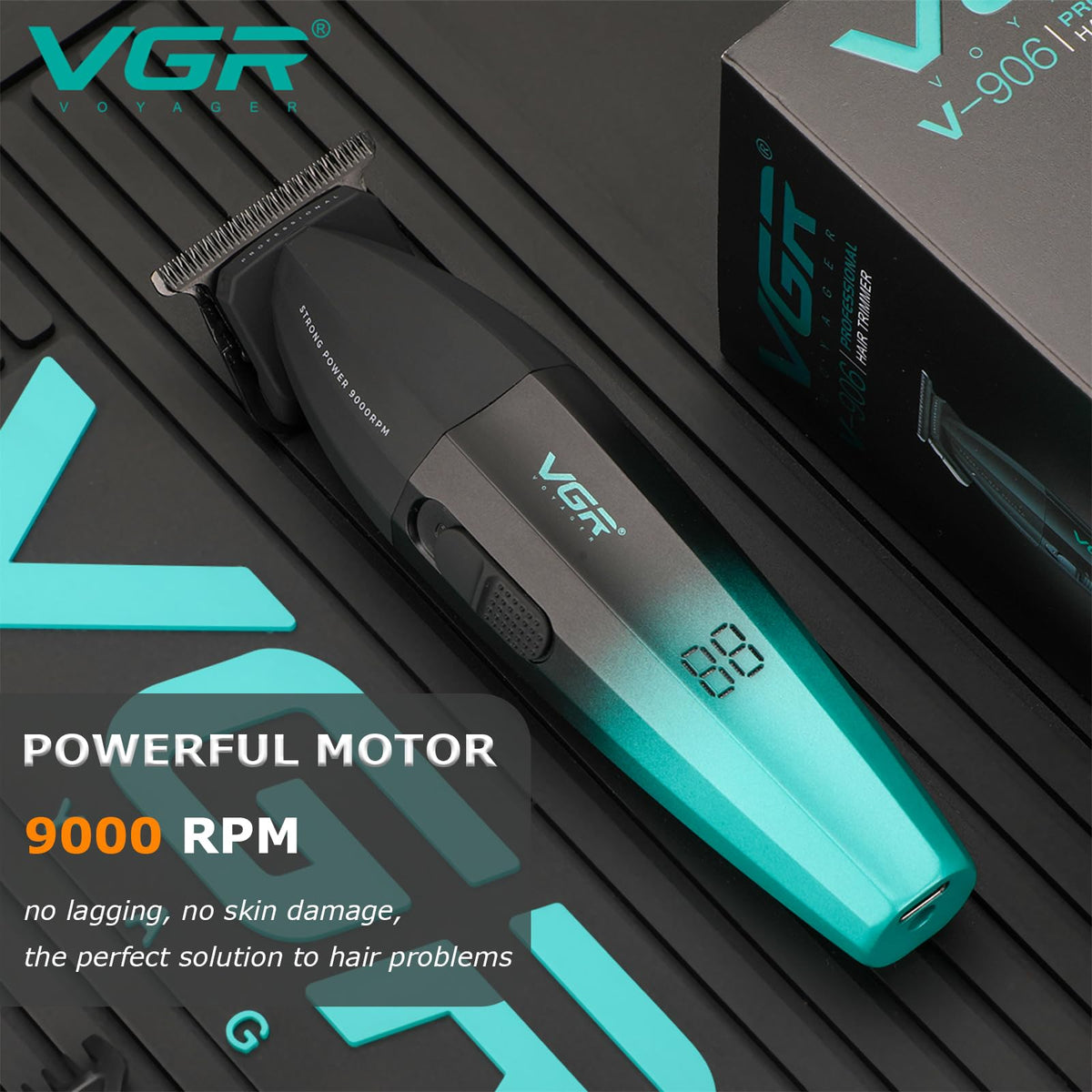 VGR 906 9000 RPM motor graphic indicating powerful trimming