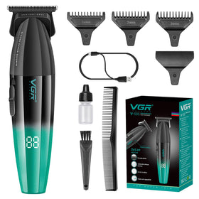 VGR 906 Fresh Fade trimmer front view showing ergonomic grip for precise grooming