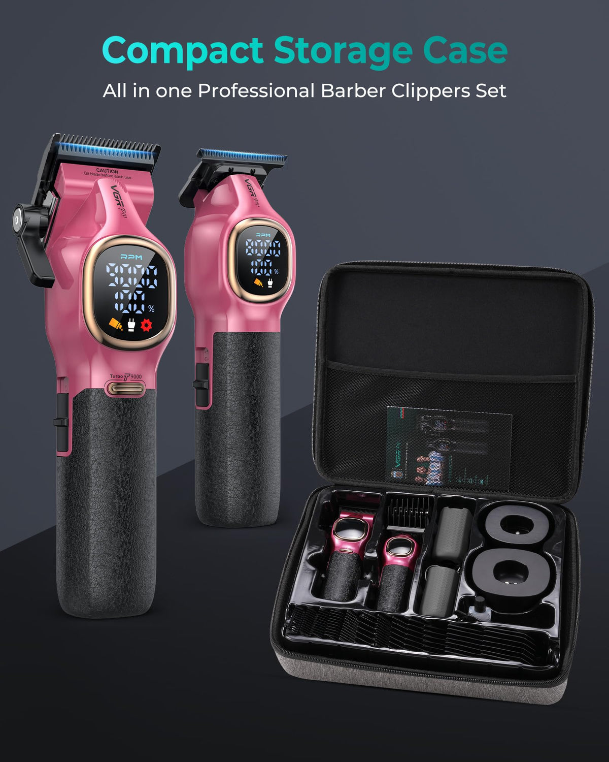 VGRPRO silicone grip covers for anti-slip control.
