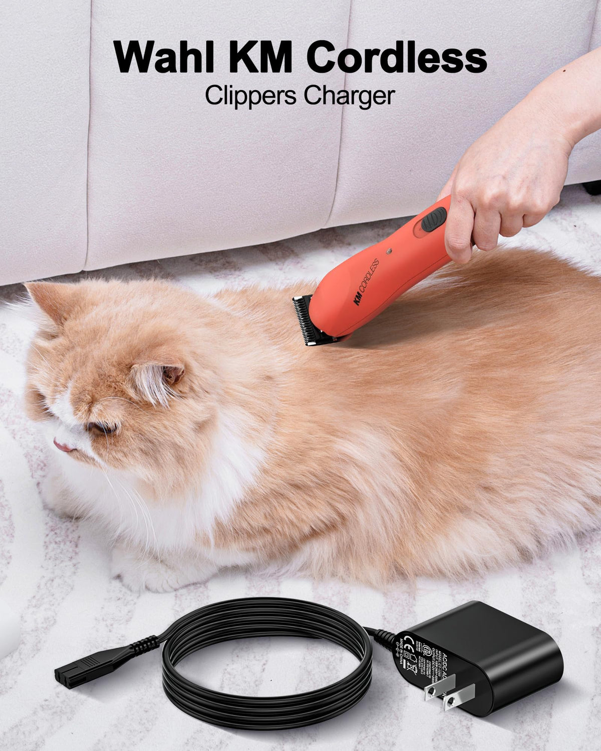 vhbw safety-certified charger with CE, FCC, RoHS, ETL for safe use.