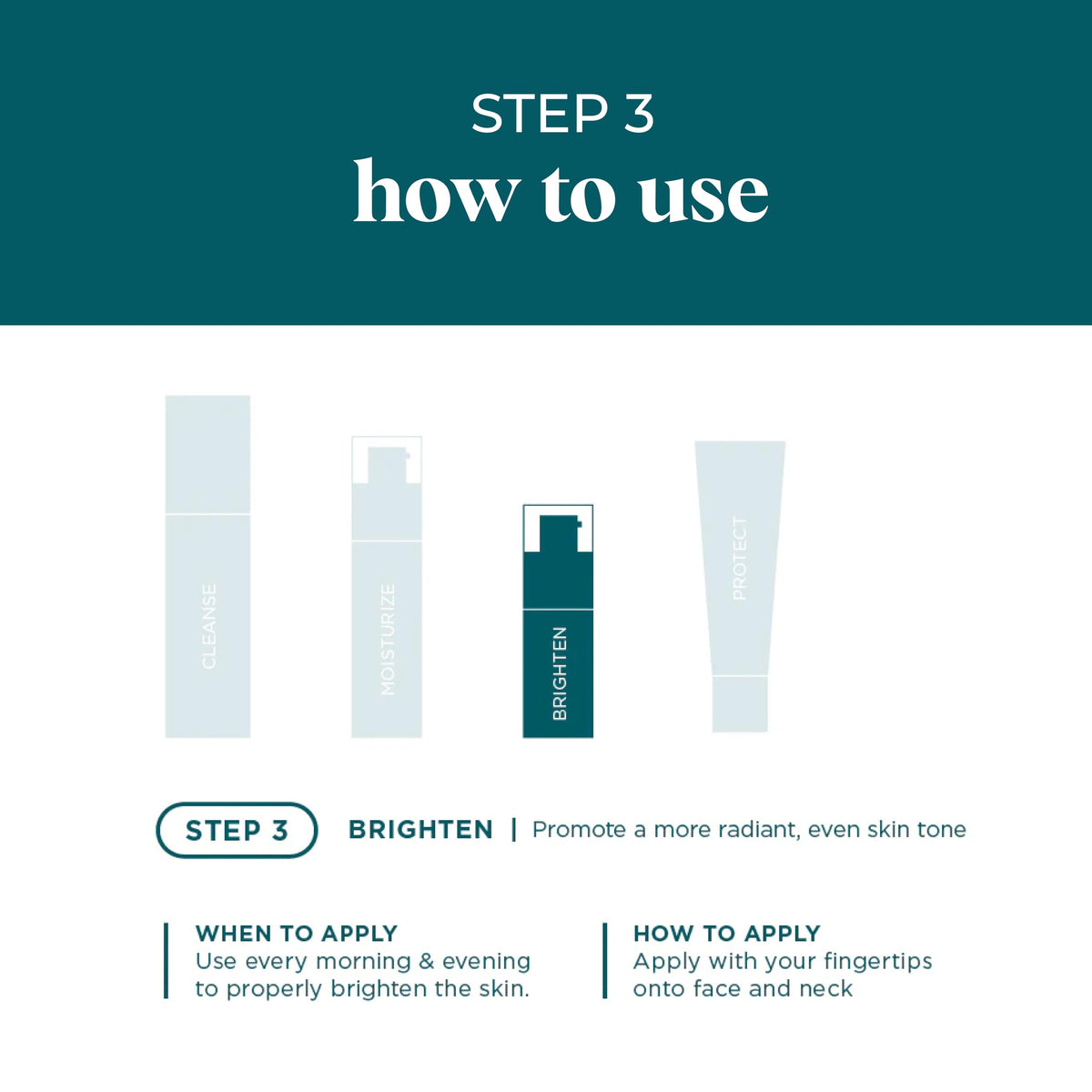 Hand applying VI DERM concentrate to skin for smooth absorption