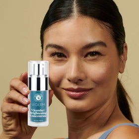 VI DERM packaging close-up highlighting vegan, fragrance-free formula