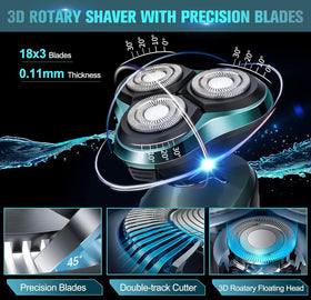 Viatia razor IPX7 waterproof design for easy cleaning in the shower.