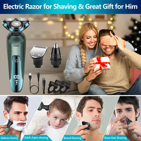 Viatia razor's compact design fits in a bag for travel grooming.