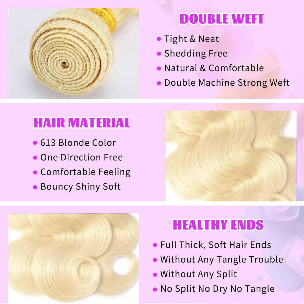 VICYAO 613 bundle double machine weft offers durability and smooth finish