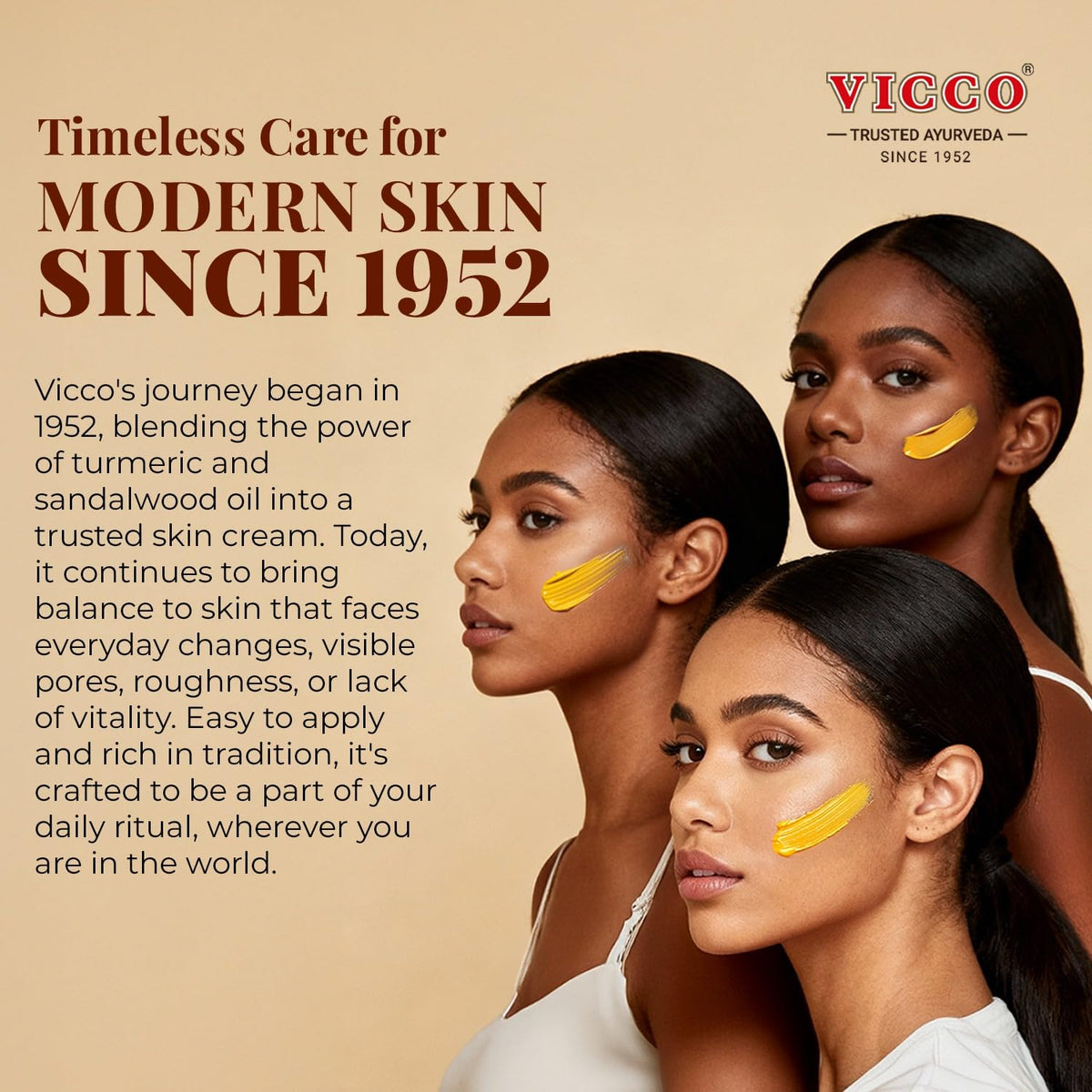 Aromas of turmeric and sandalwood in Vicco Turmeric Vanishing Cream enhance routine