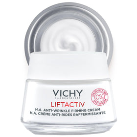 VICHY LiftActiv H.A fragrance-free cream in a tube for sensitive skin and daily hydration.