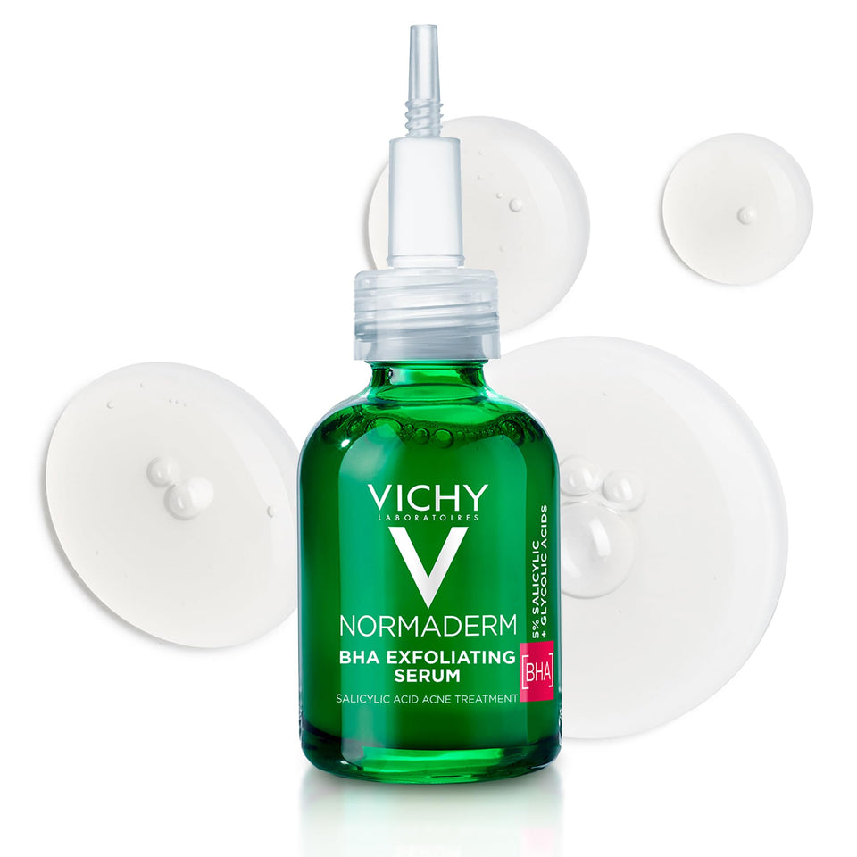 Vichy Normaderm BHA serum bottle front view for clear skin benefits