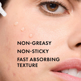 Close-up showing pore improvement with Normaderm BHA serum