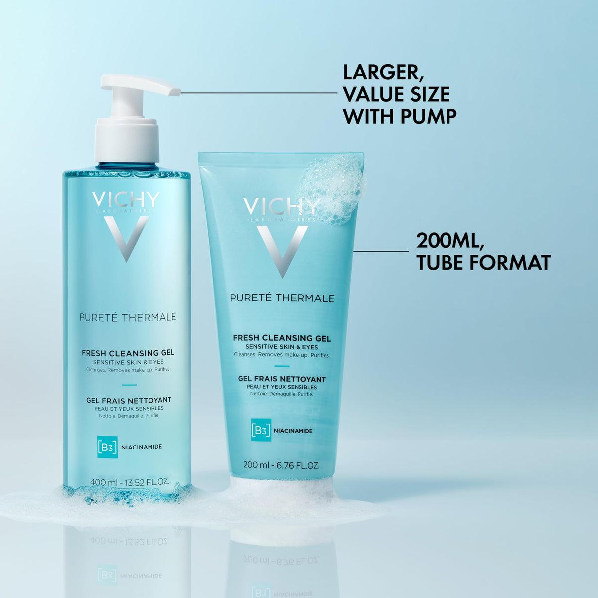 Vichy Pureté Thermale niacinamide glycerin ingredient label nourishing skin surface